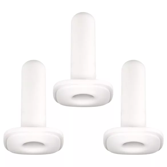 Kiiroo Onyx - masturbaattori hihanauha - tiukka istuvuus - 3 kpl - valkoinen