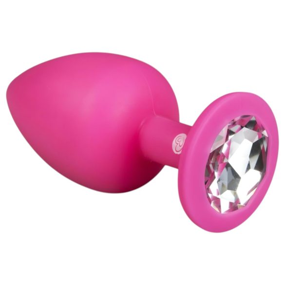 Easytoys Diamond - anustappi kristallikoristeella iso - pinkki