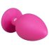 Easytoys Diamond - anustappi kristallikoristeella iso - pinkki