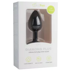 Easytoys Diamond - anustappi timantilla - pieni - musta