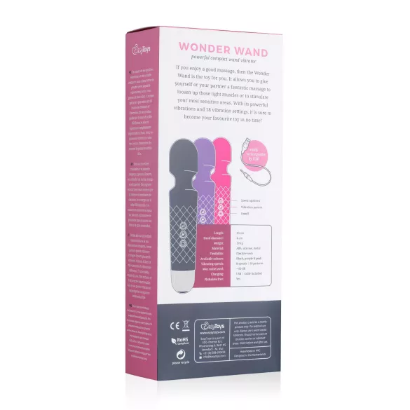EasyToys - mini hierontavibraattori - ladattava - violetti