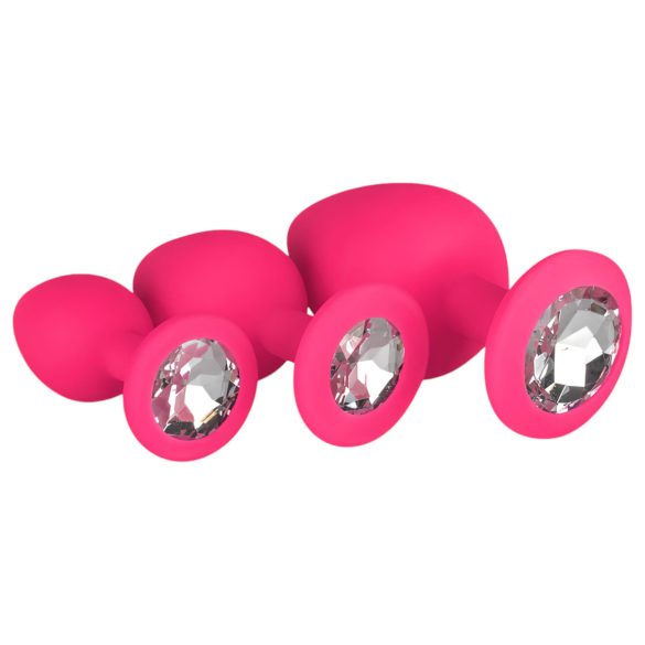 Easytoys Diamond - anustappisetti - pinkki