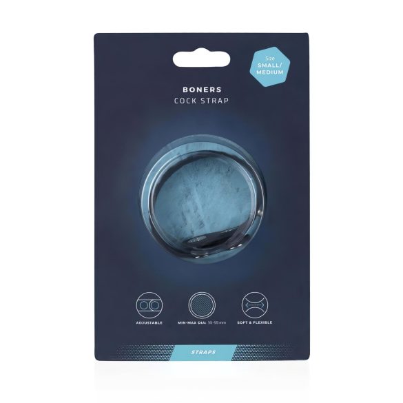 Boners - säädettävä penisrengas S/M - harmaa