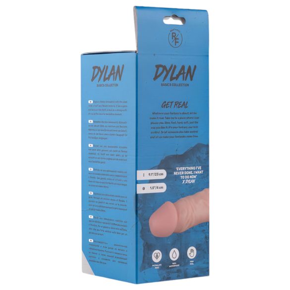 Real Fantasy Dylan - realistinen dildo - 23 cm - luonnollinen väri