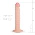 Real Fantasy Scott - realistinen dildo - 25 cm - vaalea