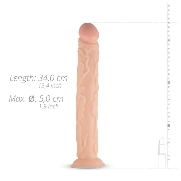 Real Fantasy Shawn - realistinen iso dildo - 35cm - vaalea