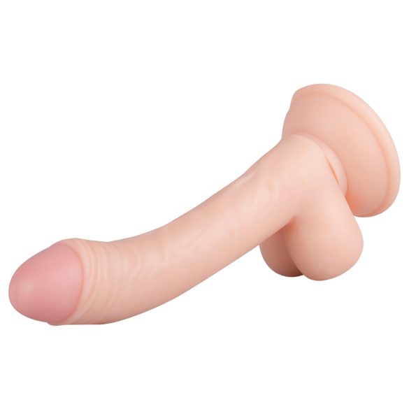 Real Fantasy Vince - dildo kivesten ja esinahan kanssa - 19,5cm - luonnollinen