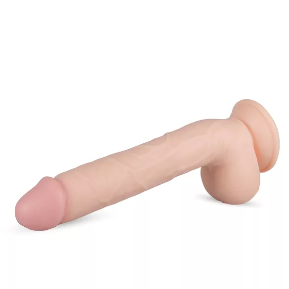Real Fantasy Elvin - realistinen dildo kiveksillä - 28cm - beige