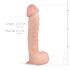 Real Fantasy Lexon - elämyksellinen dildo - 33 cm (luonnonväri)