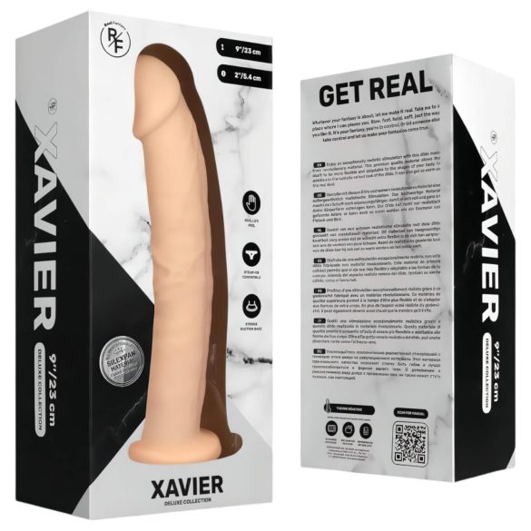 Real Fantasy Xavier - realistinen dildo - 23 cm - vaalea