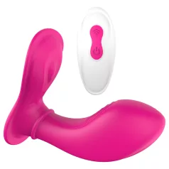   Dreamtoys Essentials - puettava G-pistettä stimuloiva vibraattoripikkuhousu (magenta)