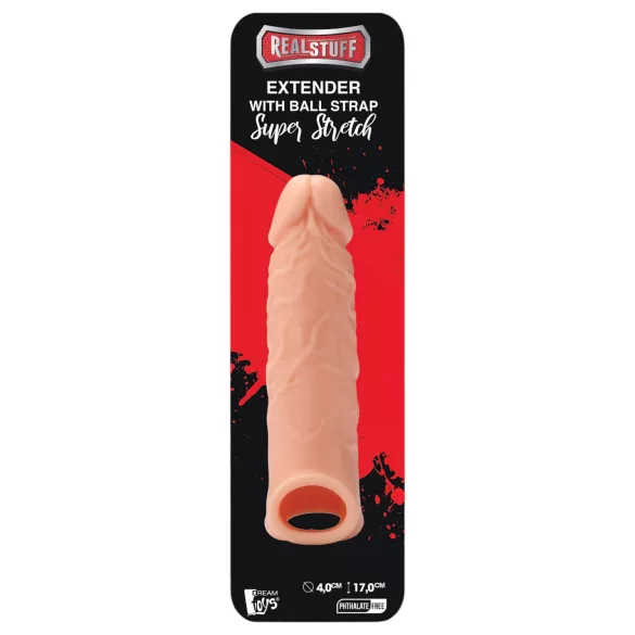 RealStuff - peniksen jatke - läpinäkyvä 17cm