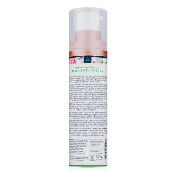 Exotiq - tuoksuva hierontaöljy - basilika-sitruuna (100ml)