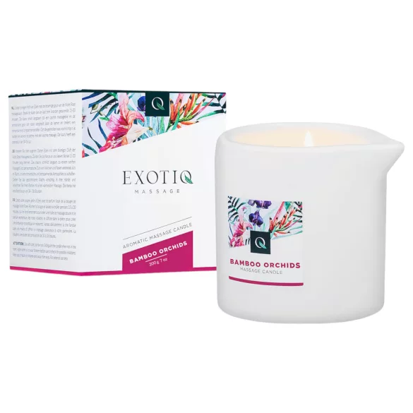 Exotiq - hierontakynttilä - bambu orkidea tuoksu - 200g