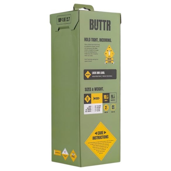 BUTTR - Strap-on dildo - iso imukupilla - musta