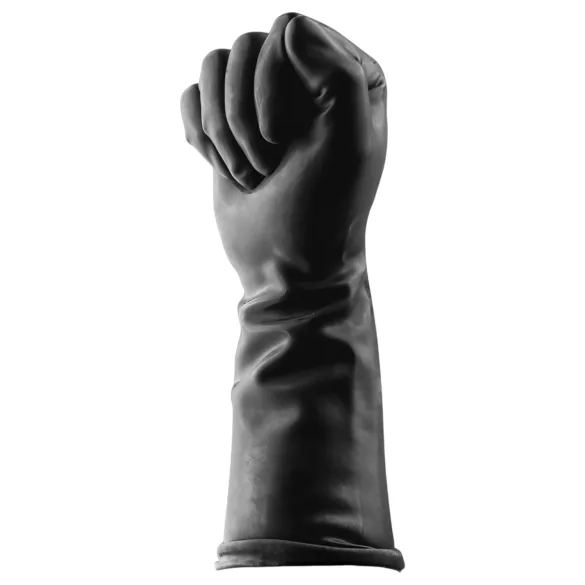 BUTTR Gauntlets - lateksiset fistauskäsineet, nyrkkiseksihanskat (musta)