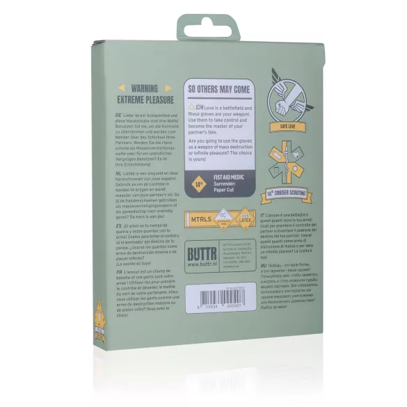 BUTTR - lateksinen fistauskäsine - musta