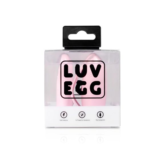 LUV EGG - vibraatiomuna kaukosäätimellä - ladattava - pinkki