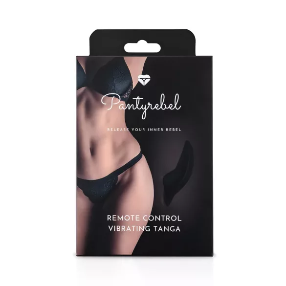Pantyrebel - kauko-ohjattavat vibraatiotangat - musta S-L