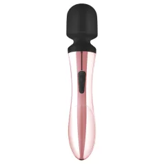   Rosy Gold - wand-vibraattori - kaareva, ladattava - ruusukulta