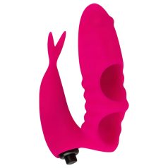 Easytoys Finger - 2in1 sormivibraattori (pinkki)