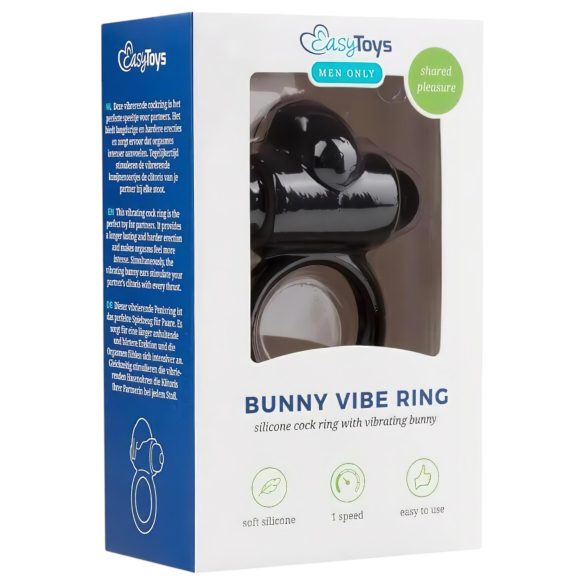 EasyToys Bunny - vibraatiopenisrenka - musta