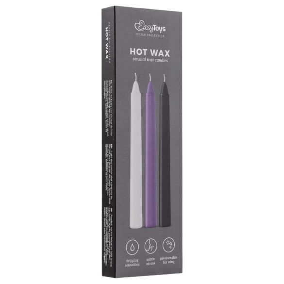 Sensual Hot Wax - BDSM vartalovahakynttilä setti 3 kpl