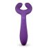 Easytoys Couple - ladattava, vedenkestävä parivibraattori (violetti)