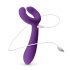 Easytoys Couple - ladattava, vedenkestävä parivibraattori (violetti)