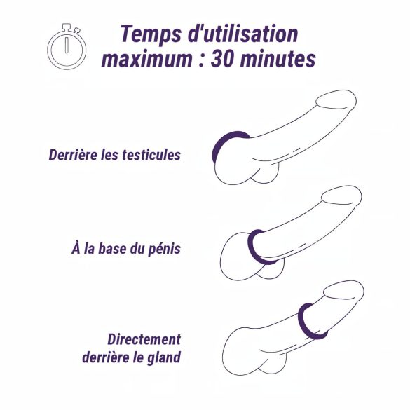 Boners - ladattava vibraattoripenisholkki - vesitiivis - harmaa