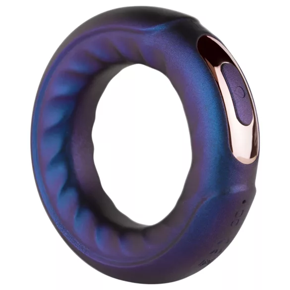 Hueman Saturn - vibraatiopenisrengas - ladattava, vedenkestävä - violetti