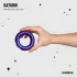 Hueman Saturn - vibraatiopenisrengas - ladattava, vedenkestävä - violetti
