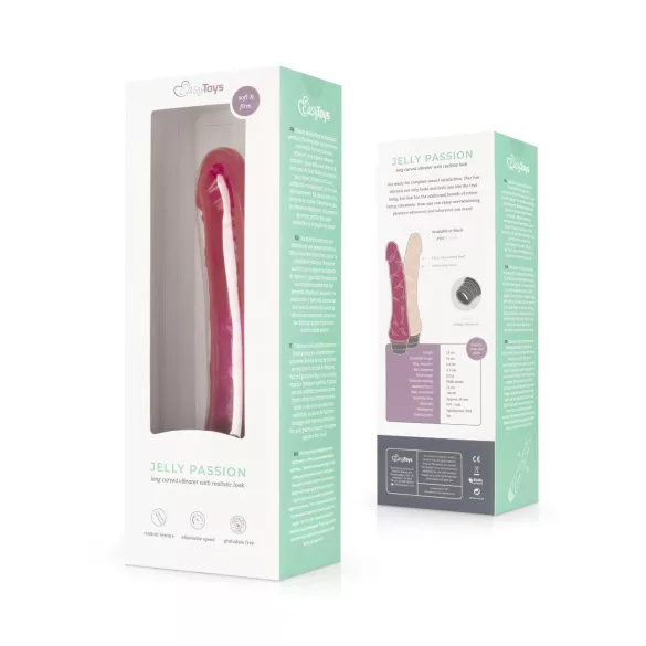 Easytoys Jelly Passion - vibraattori - realistinen - pinkki