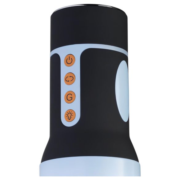 CRUIZR CM04 - ladattava pyörivä masturbaattori - musta/sininen