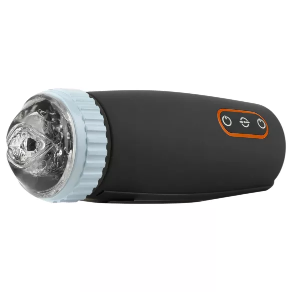 CRUIZR CM05 - akkumasturbaattori - työntö-imutoiminto - musta-sininen