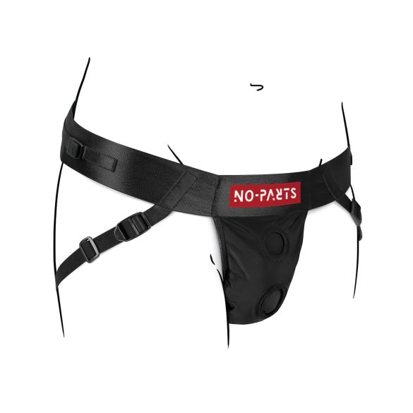 No-Parts Taylor - strap-on valjasharnessi - kaksois O-rengas - säädettävä S-L
