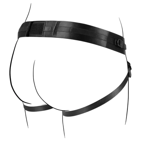 No-Parts Taylor - strap-on valjasharnessi - kaksois O-rengas - säädettävä S-L
