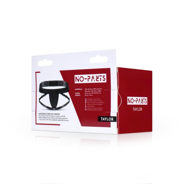 No-Parts Taylor - strap-on valjasharnessi - kaksois O-rengas - säädettävä S-L