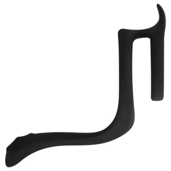 Easytoys - penis- ja kivestenrengas - joustava silikoninen - musta