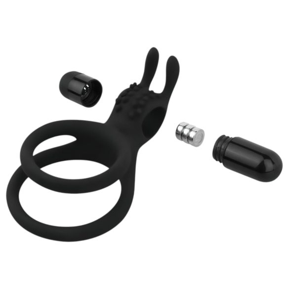 Easytoys - vibro penisrengas ja kivesten rengas - musta