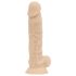 Real Fantasy Ashton - realistinen kivellinen dildo - 20,5 cm - vaalea