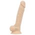 Real Fantasy Ashton - realistinen kivellinen dildo - 20,5 cm - vaalea