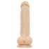 Real Fantasy Ashton - realistinen kivellinen dildo - 20,5 cm - vaalea