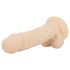 Real Fantasy Ashton - realistinen kivellinen dildo - 20,5 cm - vaalea