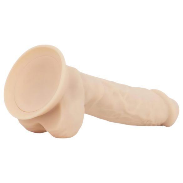 Real Fantasy Ashton - realistinen kivellinen dildo - 20,5 cm - vaalea