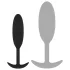 EasyToys Heavy Fulfiller - 54 g anustappi - pieni (musta)
