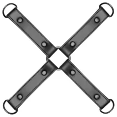 Bedroom Fantasies - bondage risti - nahka - musta