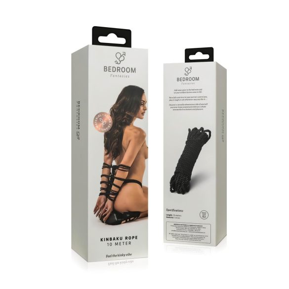 Bedroom Fantasies - shibari köysi - 10 m - musta