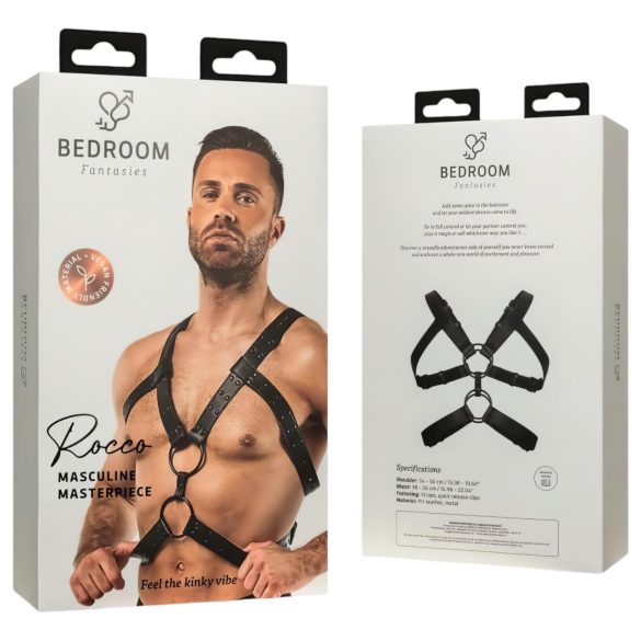 Bedroom Fantasies Rocco - seksikäs verkkopaita - musta - S-XL