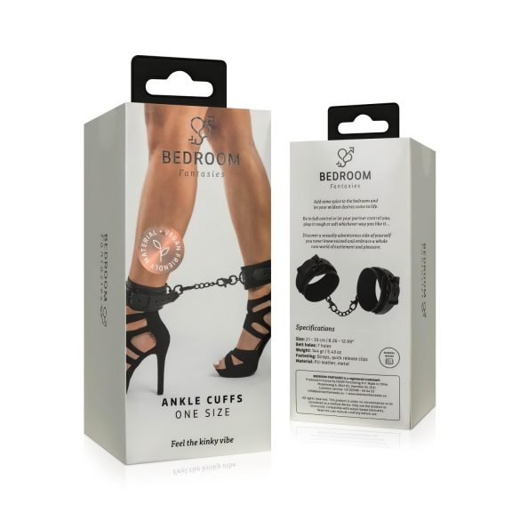 Bedroom Fantasies - nilkkakahleet ketjulla - musta